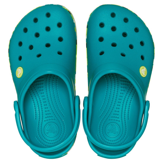 Crocs Kids' Crocband Glow Confetti Band Clog